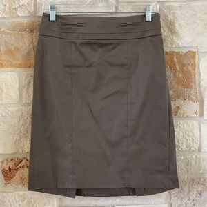 Taupe pencil skirt
